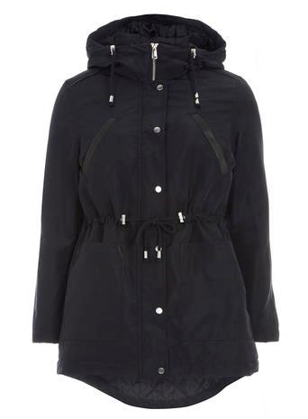 Dorothy Perkins Petite Navy Padded Parka