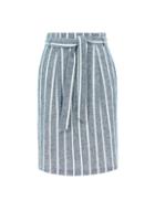 Dorothy Perkins *tall Stripe Linen Look Skirt