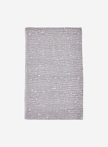 Dorothy Perkins Grey Foiled Textured Scarf