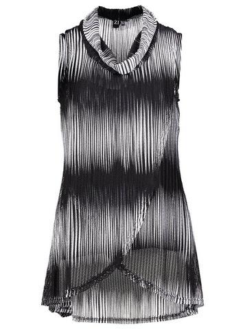 Dorothy Perkins *izabel London Black And White Striped Tunic Top