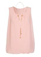 Dorothy Perkins *quiz Pale Pink Chiffon Bubble Top