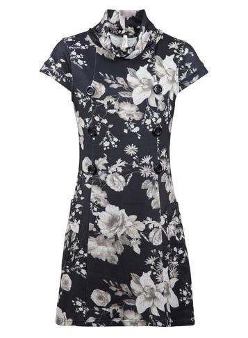 Dorothy Perkins *black Roll Neck Dress