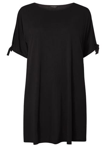 Dorothy Perkins Dp Curve Black Cold Shoulder T-shirt