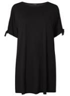 Dorothy Perkins Dp Curve Black Cold Shoulder T-shirt