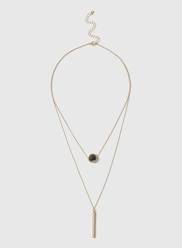 Dorothy Perkins Stick And Bead Necklace