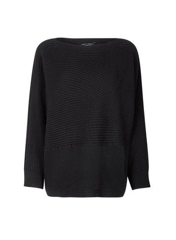 Dorothy Perkins Black Ribbed Batwing Jumper