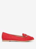 Dorothy Perkins Wide Fit Red 'light' Loafers