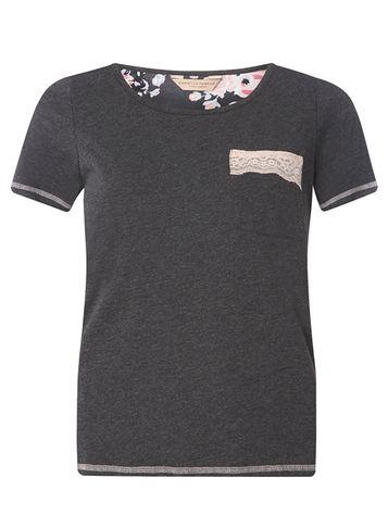 Dorothy Perkins Grey Jersey Lace Mix And Match Top