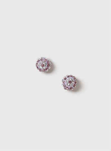 Dorothy Perkins Lilac Rhinestone Earrings