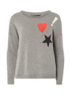 Dorothy Perkins *only Grey Slogan Knit T-shirt