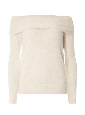 Dorothy Perkins Oatmeal Ribbed Bardot Jumper