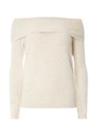 Dorothy Perkins Oatmeal Ribbed Bardot Jumper