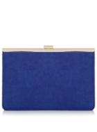 Dorothy Perkins Head Over Heels Barlie Blue Clutch Bag
