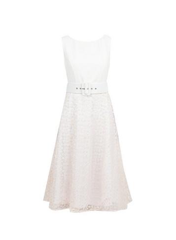 Dorothy Perkins *luxe Blush Sequin Belted Midi Dress