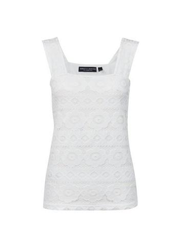 Dorothy Perkins Ivory Square Neck Lace Vest