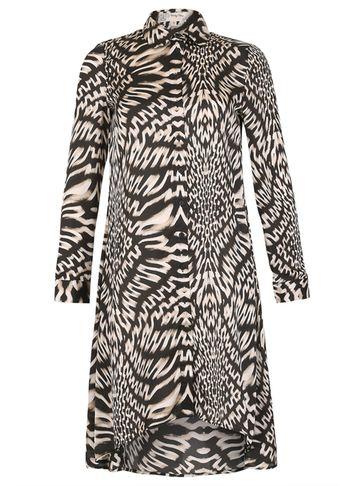 Dorothy Perkins *blue Vanilla Black Longline Shirt Dress