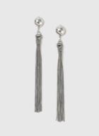Dorothy Perkins Silver Chain Tassel Earrings