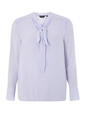 Dorothy Perkins Lilac Pussybow Blouse