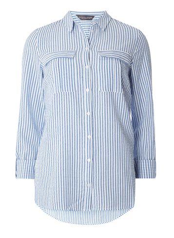 Dorothy Perkins *tall Blue Seersucker Shirt