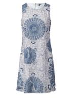 *izabel London White Eastern Print Lace Dress