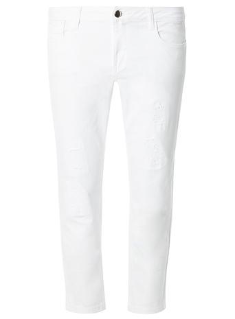Dorothy Perkins White Roll Up 'riley' Jeans