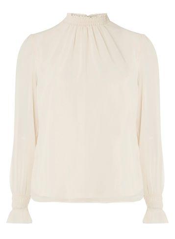 Dorothy Perkins Blush Shirred Neck Blouse