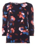 Dorothy Perkins Navy Floral T-shirt