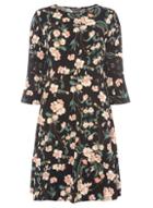 Dorothy Perkins *tall Multi Coloured Floral Print Lace Dress