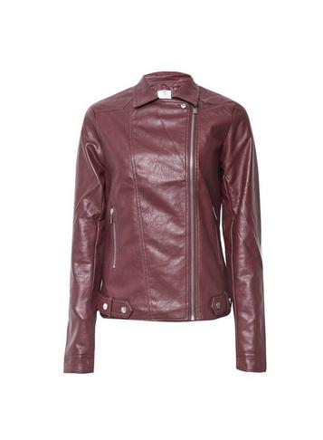 Dorothy Perkins *tall Burgundy Biker Jacket