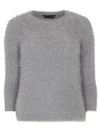 Dorothy Perkins Grey Feather Sequin Jumper