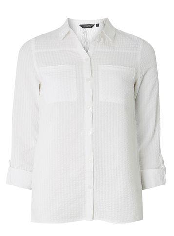 Dorothy Perkins Ivory Textured Stripe Shirt