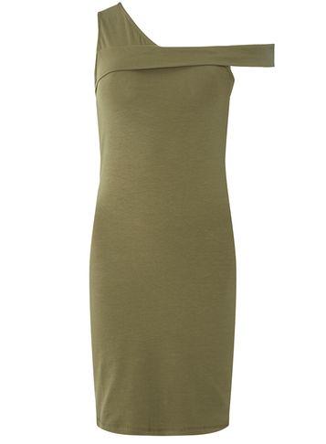 Dorothy Perkins *noisy May Green One Shoulder Bodycon Dress