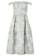 Dorothy Perkins *luxe Green Jacquard Prom Dress