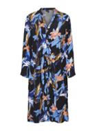 *vero Moda Black Floral Print Shirt Dress