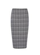 Dorothy Perkins Checked Pull On Pencil Skirt