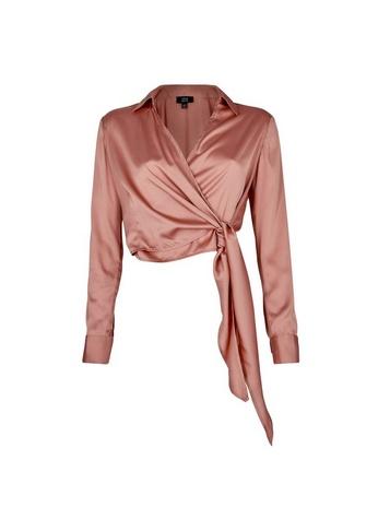 Dorothy Perkins *lola Skye Blush Wrap Shirt