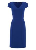 Dorothy Perkins *roman Originals Royal Blue Textured Dress