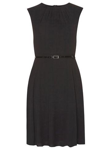 Dorothy Perkins *billie & Blossom Petite Black Chiffon Shift Dress