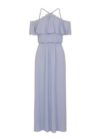 Girls On Film *girls On Film Powder Blue Maxi Dress