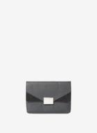Dorothy Perkins Black Square Hardware Clutch Bag