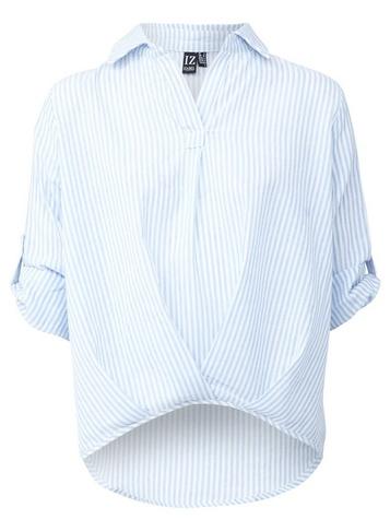 Dorothy Perkins *striped Twist Front Shirt