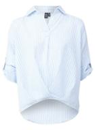 Dorothy Perkins *striped Twist Front Shirt