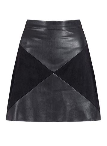 Dorothy Perkins *quiz Pu Panel Zip Mini Skirt