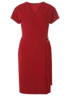 Dorothy Perkins Wine D-ring Wrap Dress