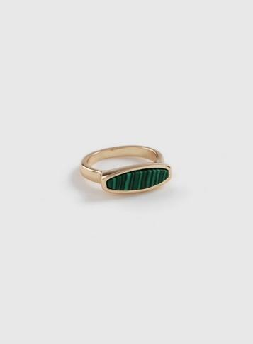 Dorothy Perkins Gold Malachite Ring