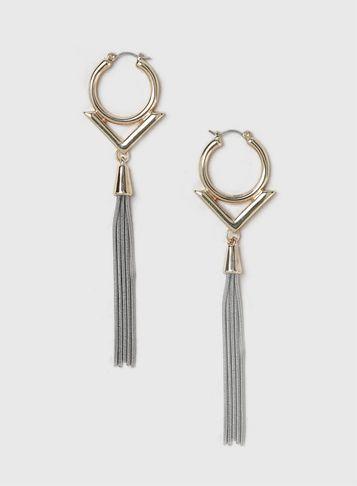 Dorothy Perkins Geometric Tassel Earrings