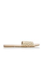*head Over Heels By Dune Gold 'leeo' Ladies Flat Sandals