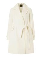 Dorothy Perkins White Belted Wrap Coat