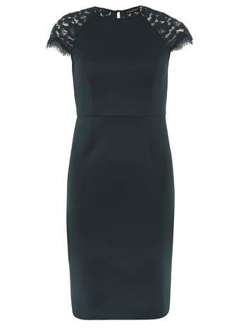 Dorothy Perkins Green Scallop Lace Dress