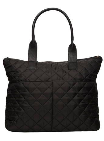 Dorothy Perkins Black Quilted Nylon Tote Bag